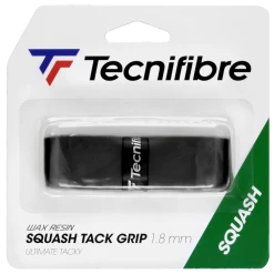 Tecnifibre Squash Tack Grip Black Replacement Grip