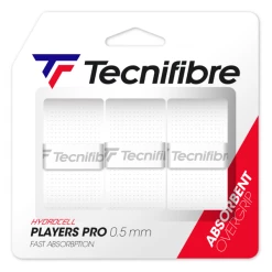 Tecnifibre Pro Players Overgrip White - Pack Of 3