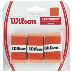 Wilson Pro Soft Over Grip 3 Pack Orange