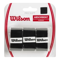 Wilson Pro Soft Over Grip 3 Pack Black