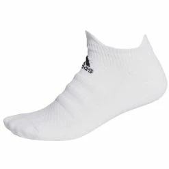 Adidas Alphaskin No Show Low Socks White