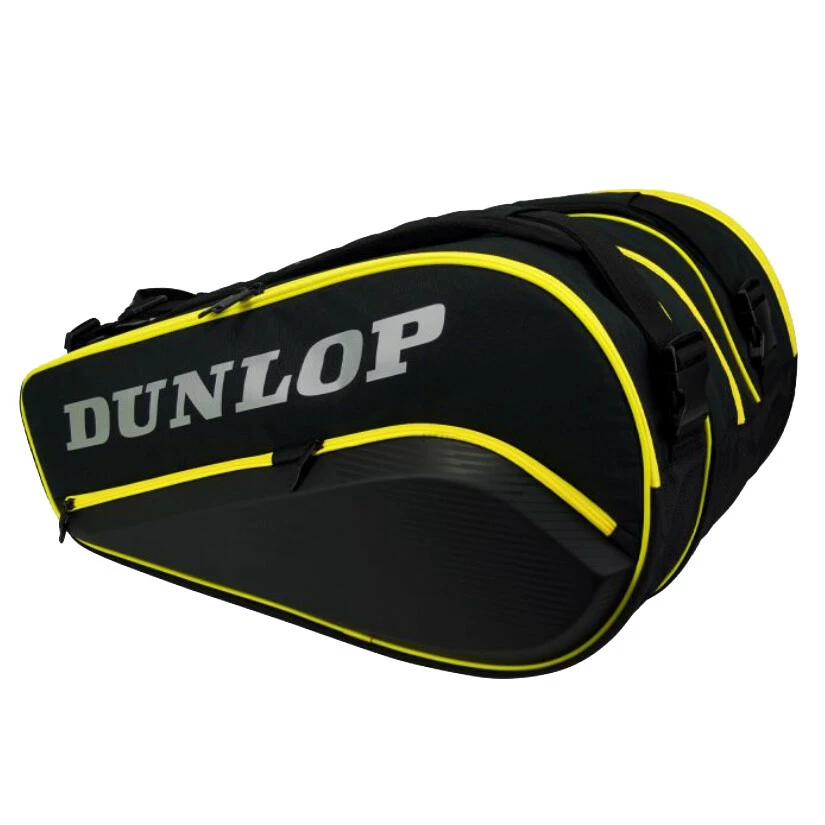 Dunlop Paletero Elite Thermo Padel Bag Black Yellow 1 Dunlop Paletero Elite Thermo Padel Bag Black Yellow