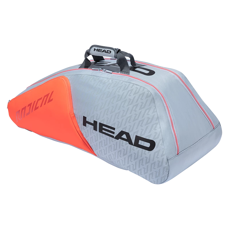 Head Radical 9R Supercombi Racket Bag Light Grey Orange 1 Head Radical 9R Supercombi Racket Bag Light Grey Orange