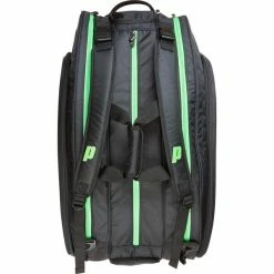 Prince Tour Slam 12 Racket Bag Black Green -Cheap Squash Store BAPR29007TourSlam12BlackGreen P3
