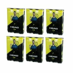 Head Team Tennis Balls - 72 Balls (6 Dozen)