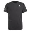 Adidas Boys 3 Stripes Club Tee Black