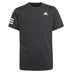 Adidas Boys 3 Stripes Club Tee Black