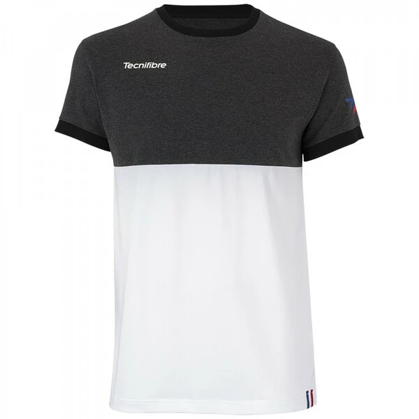Tecnifibre Junior F1 Stretch T-Shirt Black Heather 1 Tecnifibre Junior F1 Stretch T-Shirt Black Heather