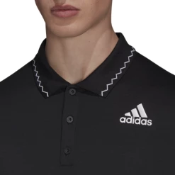 Adidas Men's Freelift Polo Primeblue Black -Cheap Squash Store CPAD24381FreeliftPoloBlack P4