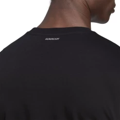 Adidas Men's Wimbledon Tennis T-Shirt Black -Cheap Squash Store CTAD27953WimbledonTeeBlack P6