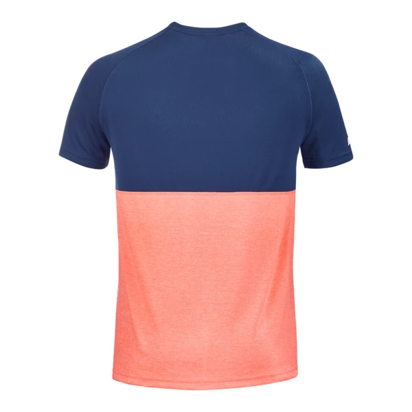 Babolat Mens Play Crew Neck Tee Fluo Strike Estate Blue 2 Babolat Mens Play Crew Neck Tee Fluo Strike Estate Blue - Image 2