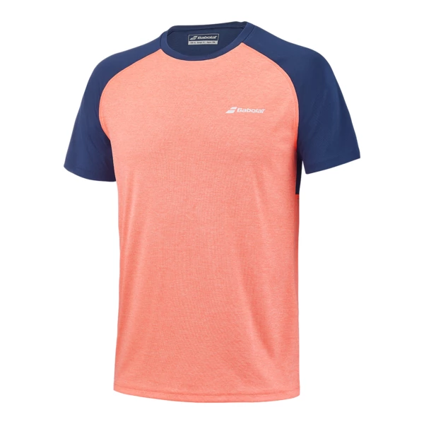 Babolat Mens Play Crew Neck Tee Fluo Strike Estate Blue 3 Babolat Mens Play Crew Neck Tee Fluo Strike Estate Blue - Image 3