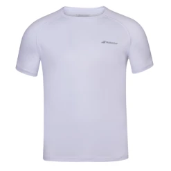 Babolat Mens Play Crew Neck Tee White