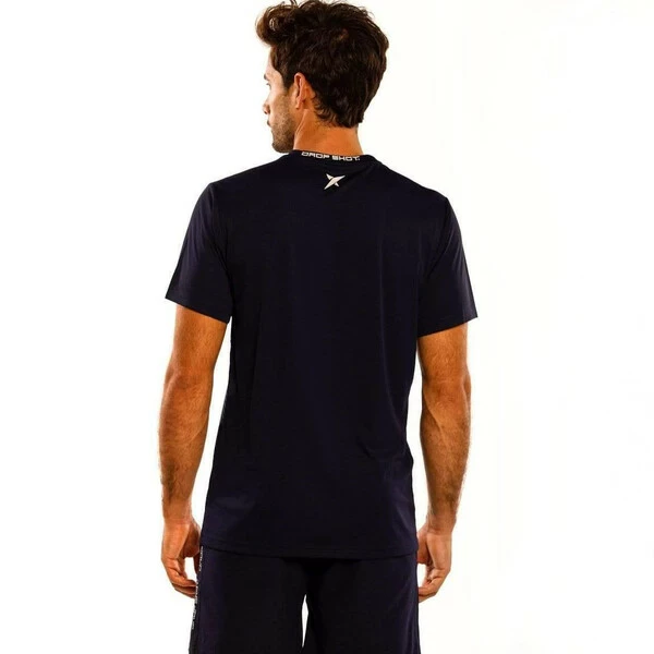 Drop Shot Men's Rush T-Shirt Navy 4 Drop Shot Men's Rush T-Shirt Navy - Image 4