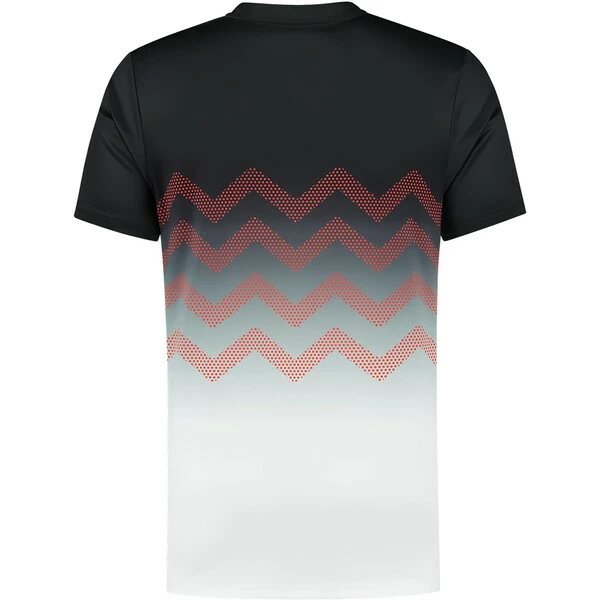 K-Swiss Men's Hypercourt Print Crew Tee 2 Jet Black White 2 K-Swiss Men's Hypercourt Print Crew Tee 2 Jet Black White - Image 2