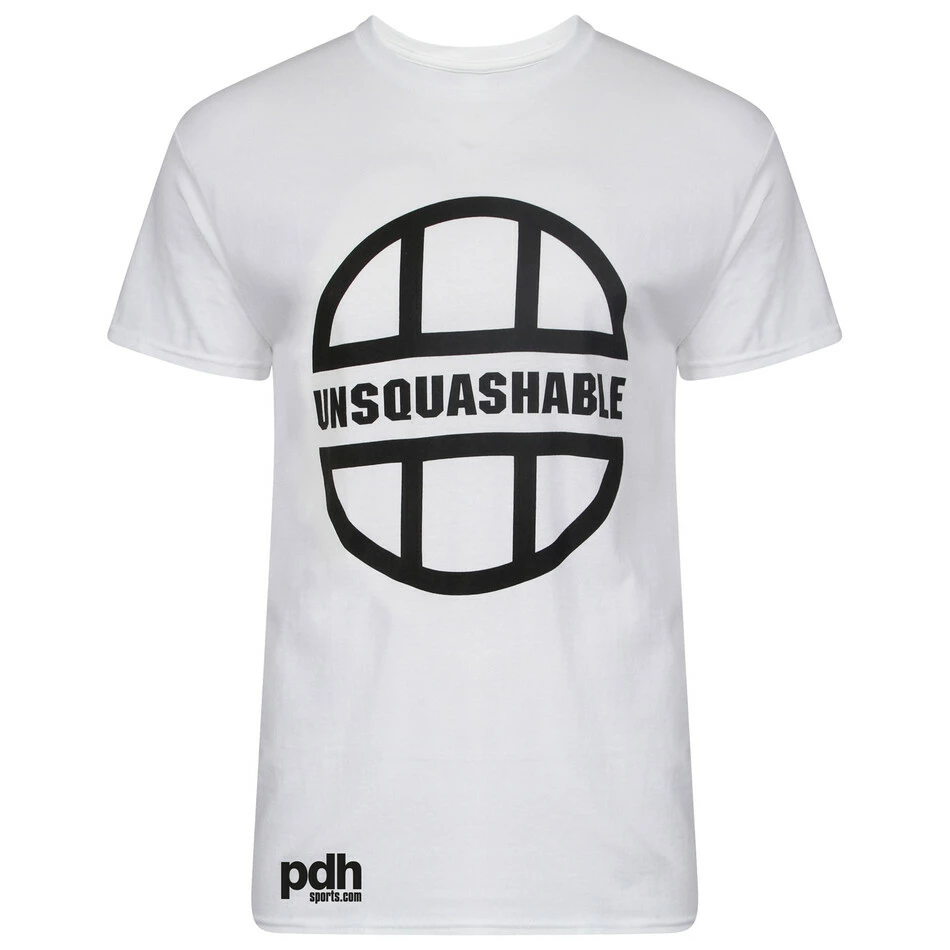 UNSQUASHABLE PDHSports Training Performance T-Shirt - White 1 UNSQUASHABLE PDHSports Training Performance T-Shirt - White