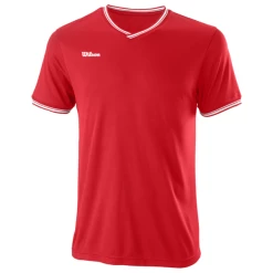 Wilson Men's Team II High V-Neck Tee Red