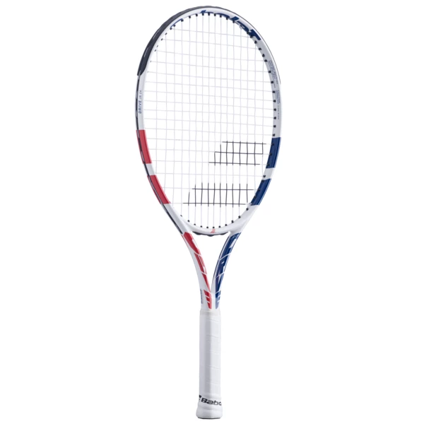 Babolat Drive Junior 24 Tennis Racket White Pink Blue 2 Babolat Drive Junior 24 Tennis Racket White Pink Blue - Image 2