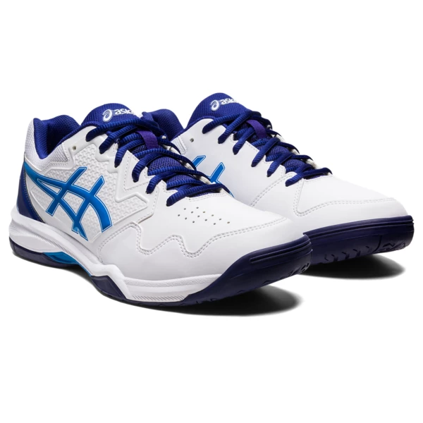 Asics Men's Gel Dedicate 7 Tennis Shoes White Electric Blue 4 Asics Men's Gel Dedicate 7 Tennis Shoes White Electric Blue - Image 4
