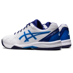 Asics Men's Gel Dedicate 7 Tennis Shoes White Electric Blue 10 Asics Men's Gel Dedicate 7 Tennis Shoes White Electric Blue -Cheap Squash Store SMAC28721Dedicate7WhiteBlue P5