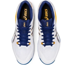 Asics Men's Gel Tactic Indoor Shoes White Deep Ocean -Cheap Squash Store SMAC29395TacticWhiteDeepOcean P3