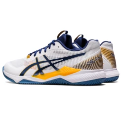 Asics Men's Gel Tactic Indoor Shoes White Deep Ocean -Cheap Squash Store SMAC29395TacticWhiteDeepOcean P5