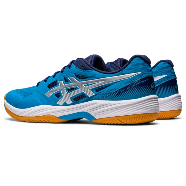 Asics Men's Gel Court Hunter 3 Indoor Court Shoes Island Blue Pure Silver 5 Asics Men's Gel Court Hunter 3 Indoor Court Shoes Island Blue Pure Silver - Image 5