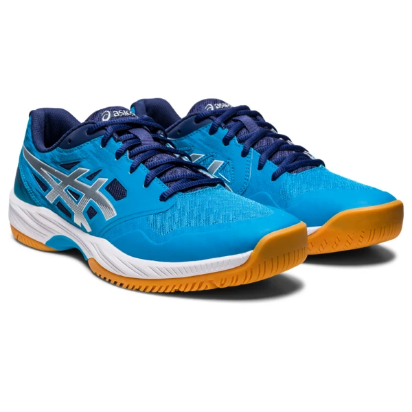 Asics Men's Gel Court Hunter 3 Indoor Court Shoes Island Blue Pure Silver 6 Asics Men's Gel Court Hunter 3 Indoor Court Shoes Island Blue Pure Silver - Image 6