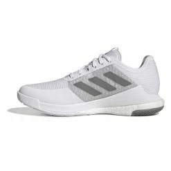 Adidas Men's CrazyFlight Indoor Shoes Cloud White Grey Three -Cheap Squash Store SMAD29236CrazyFlightWhiteGrey P4