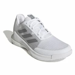 Adidas Men's CrazyFlight Indoor Shoes Cloud White Grey Three -Cheap Squash Store SMAD29236CrazyFlightWhiteGrey P5