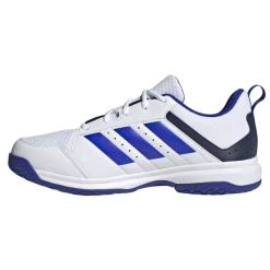 Adidas Ligra 7 Mens Indoor Court Shoes White Cloud Lucid Blue -Cheap Squash Store SMAD29901Ligra7WhiteBlue P3