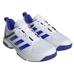 Adidas Ligra 7 Mens Indoor Court Shoes White Cloud Lucid Blue -Cheap Squash Store SMAD29901Ligra7WhiteBlue P4