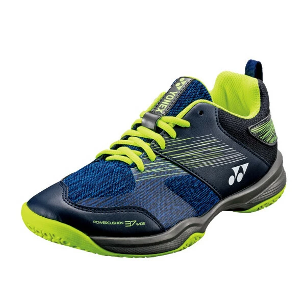 Yonex Men's SHB 37 Wide Indoor Court Shoes Navy Yellow 1 Yonex Men's SHB 37 Wide Indoor Court Shoes Navy Yellow