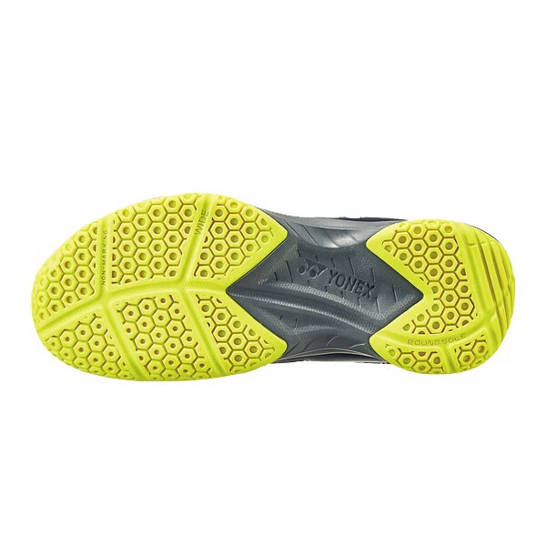 Yonex Men's SHB 37 Wide Indoor Court Shoes Navy Yellow 2 Yonex Men's SHB 37 Wide Indoor Court Shoes Navy Yellow - Image 2