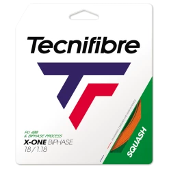 Tecnifibre X-One Biphase 1.18 Squash Set Orange