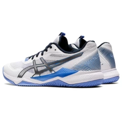 Asics Women's Gel Tactic Indoor Shoes White Periwinkle Blue -Cheap Squash Store SWAC24598WhitePeriwinkle P5