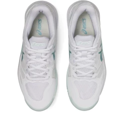 Asics Women's Gel Challenger 13 Tennis Shoes White Smoke Blue -Cheap Squash Store SWAC28699Challener13WhiteSmokeBlue P3