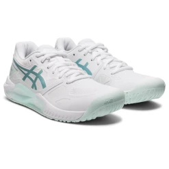 Asics Women's Gel Challenger 13 Tennis Shoes White Smoke Blue -Cheap Squash Store SWAC28699Challener13WhiteSmokeBlue P4