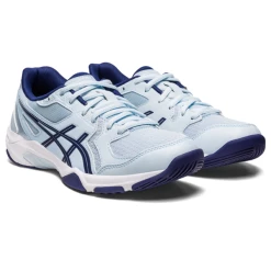 Asics Women's Gel Rocket 10 Indoor Court Shoes Sky Indigo Blue -Cheap Squash Store SWAC29843WomRocket10Sky P6