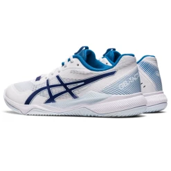 Asics Women's Gel Tactic Indoor Shoes White Indigo Blue -Cheap Squash Store SWAC30024WTacticWhiteIndigo P5