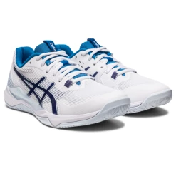 Asics Women's Gel Tactic Indoor Shoes White Indigo Blue -Cheap Squash Store SWAC30024WTacticWhiteIndigo P6
