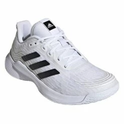 Adidas Women's Novaflight Indoor Court Shoes White Silver Metallic -Cheap Squash Store SWAD28065WNovaflightWhite P5