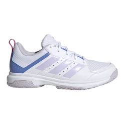 Adidas Womens Ligra 7 Indoor Court Shoes Cloud White Silver Dawn