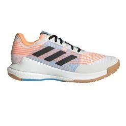 Adidas Women's CrazyFlight Indoor Shoes Cloud White Beam Orange