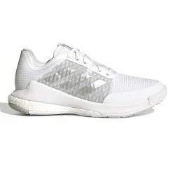 Adidas Women's CrazyFlight Indoor Shoes Cloud White Metallic Silver