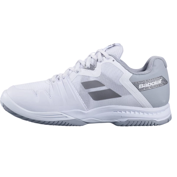 Babolat SFX 3 All Court Women's Tennis Shoe White Silver 2 Babolat SFX 3 All Court Women's Tennis Shoe White Silver - Image 2