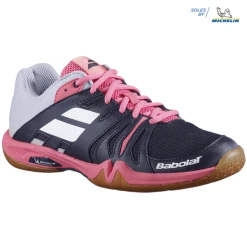 Babolat Shadow Team Women's Indoor Shoes Black Pink -Cheap Squash Store SWBA24573WShadowTeamBlackPink P3