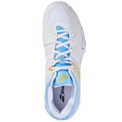 Babolat Women's Shadow Spirit Indoor Shoes 23 White Light Blue -Cheap Squash Store SWBA30394WomenSpirit23 P3