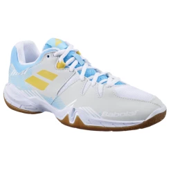 Babolat Women's Shadow Spirit Indoor Shoes 23 White Light Blue -Cheap Squash Store SWBA30394WomenSpirit23 P4